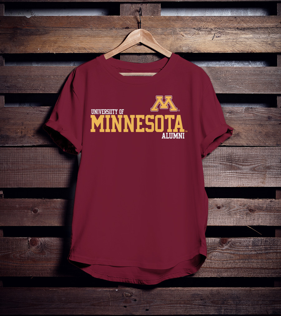 University Of Minnesota Alumni Bold Gold Maroon Iconic Collegiate T-Shirt