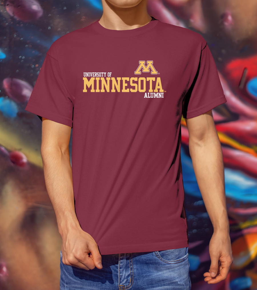 University Of Minnesota Alumni Bold Gold Maroon Iconic Collegiate T-Shirt