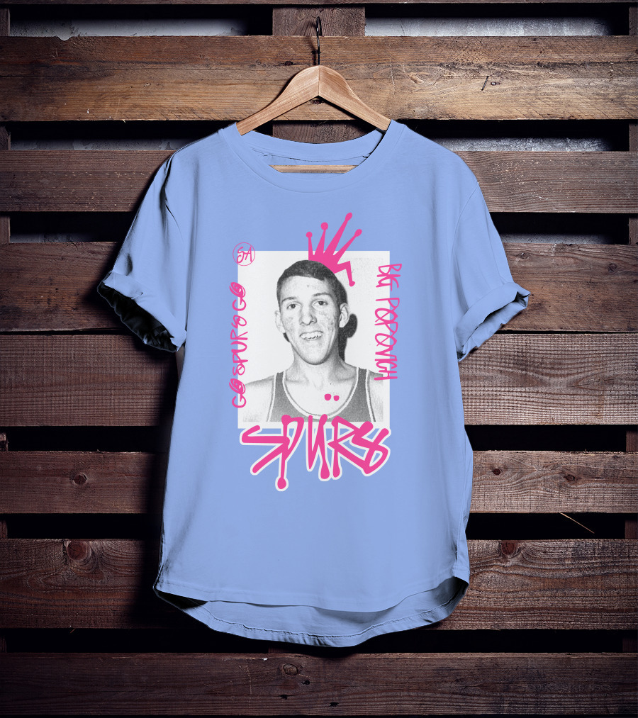 Go Spurs Go Big Popovich Spurs SA T-Shirt