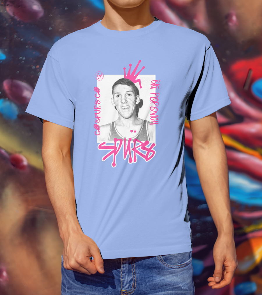 Go Spurs Go Big Popovich Spurs SA T-Shirt
