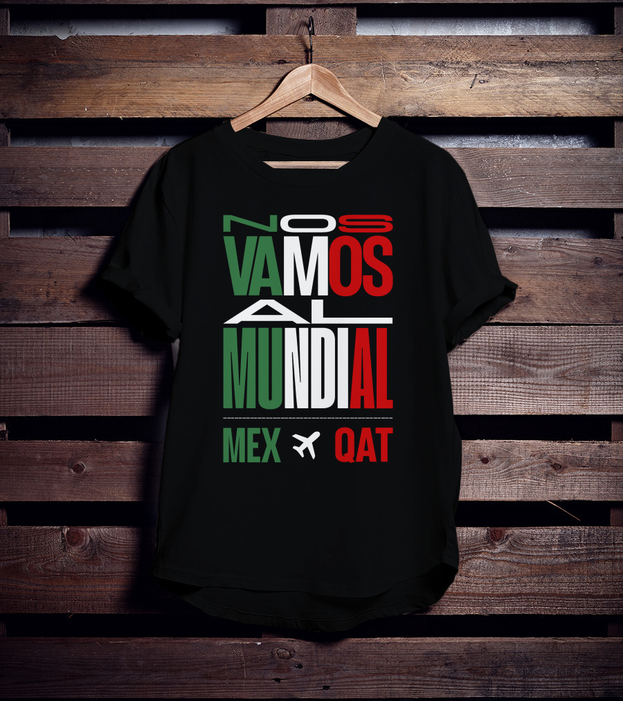 Nos Vamos Al Mundial Mex Qat Airplane T-Shirt