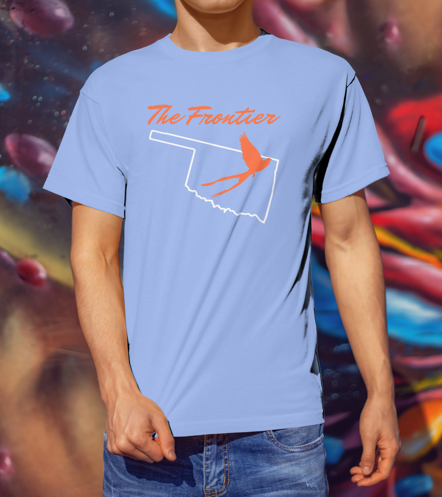 The Frontier Scissor Tail Oklahoma Outline T-Shirt