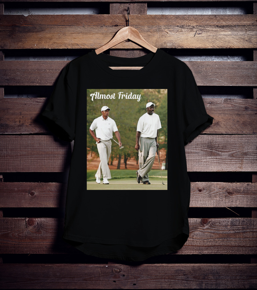 Almost Friday Golf Icons Walking Together T-Shirt