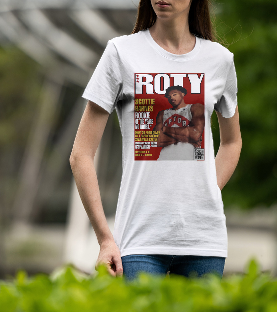 ROTY Scottie Barnes Rookie Of The Year No Doubt Raptors Achievement Highlights T-Shirt