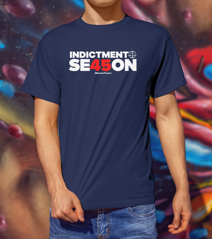 Indictment Season 45 MeidasTouch Justice Scales T-Shirt