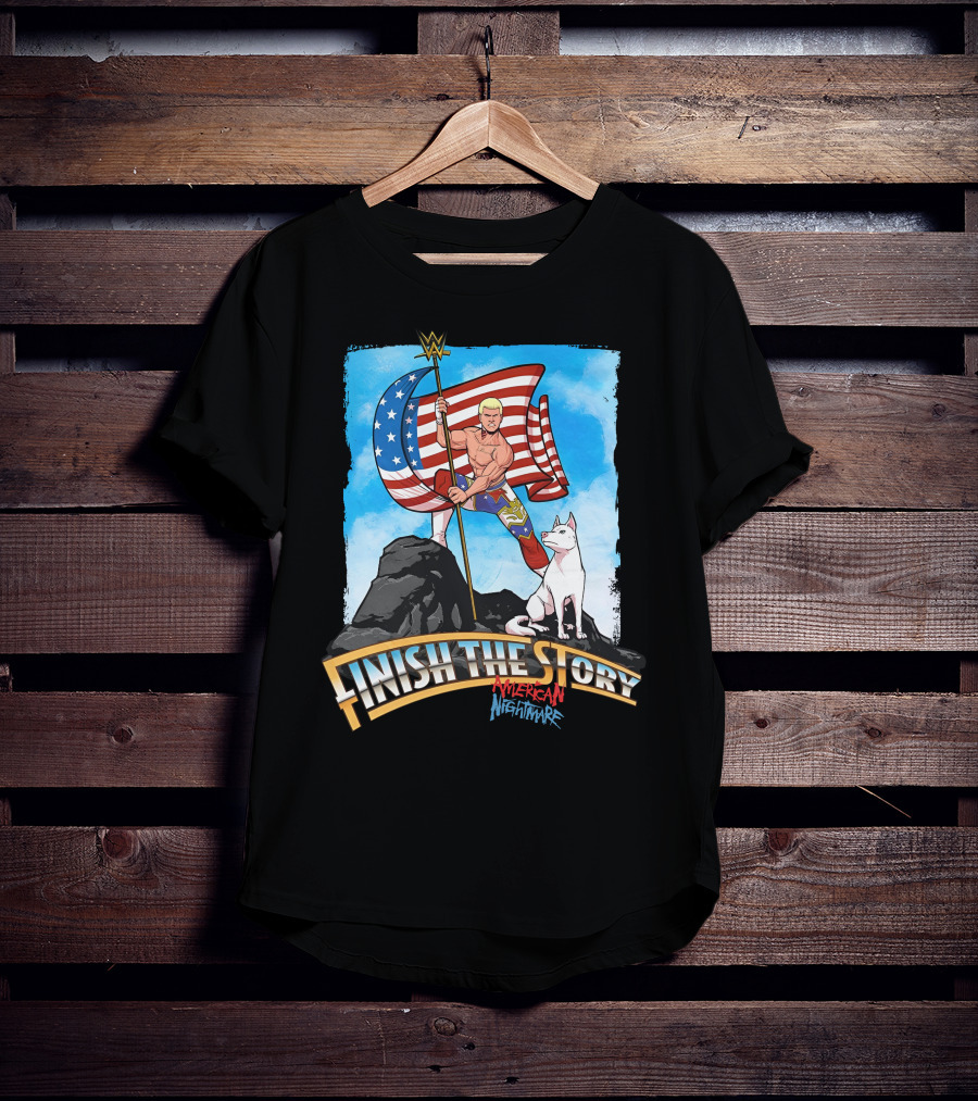 Finish The Story American Nightmare WWE Flag Gear T-Shirt
