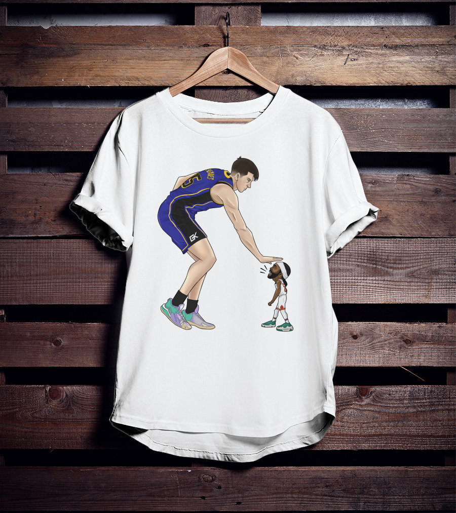 Basketball Giants And Tiny Challengers Showdown T-Shirt