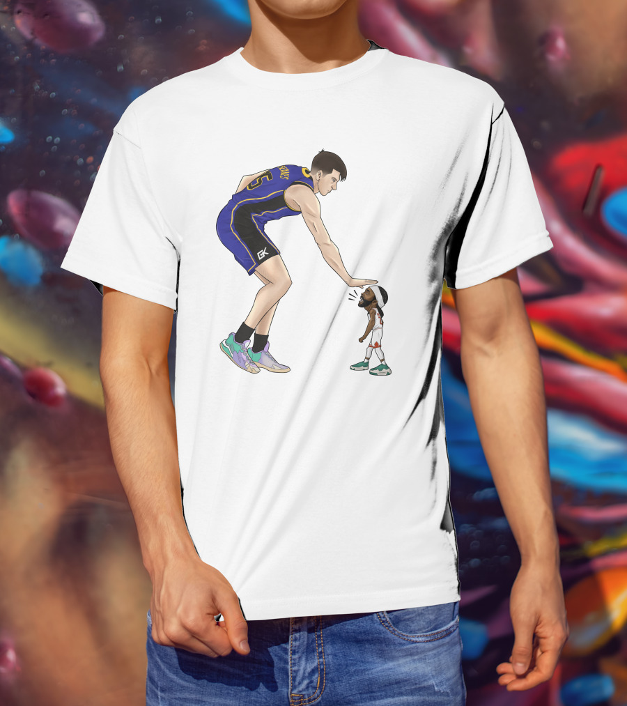 Basketball Giants And Tiny Challengers Showdown T-Shirt
