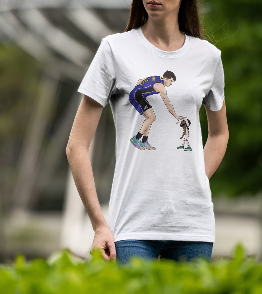 Basketball Giants And Tiny Challengers Showdown T-Shirt