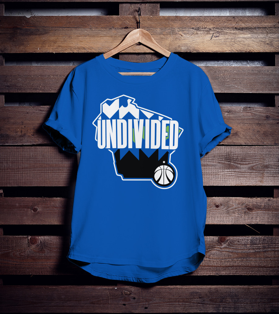 Pat Connaughton Undivided Milwaukee Basketball Map Blue T-Shirt