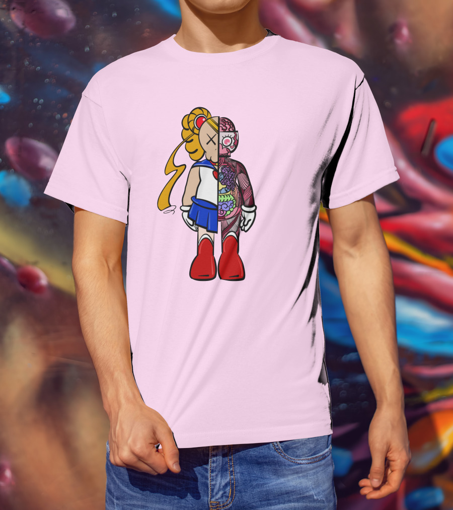 Sailor Kaws Moon Anatomical Hybrid T-Shirt