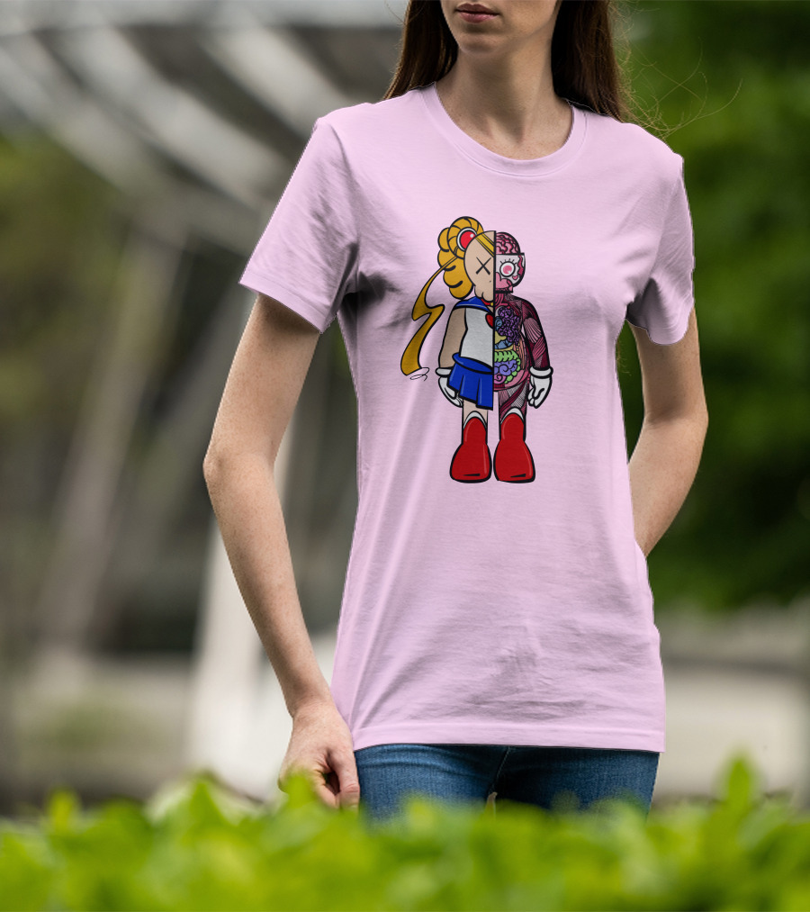 Sailor Kaws Moon Anatomical Hybrid T-Shirt