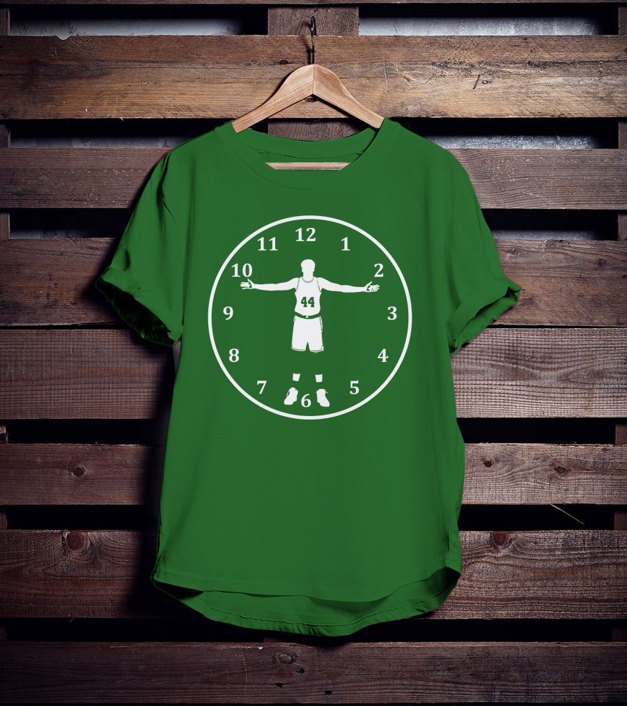 Basketball Time Lord Number 44 Clock T-Shirt