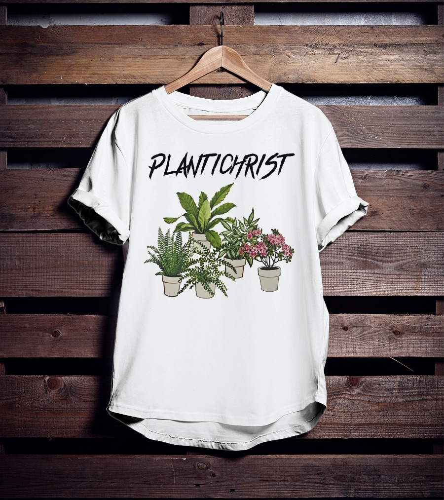 PLANTICHRIST Houseplants Collection With Text T-Shirt