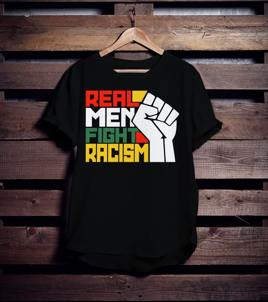 Real Men Fight Racism Silas Young Fist T-Shirt