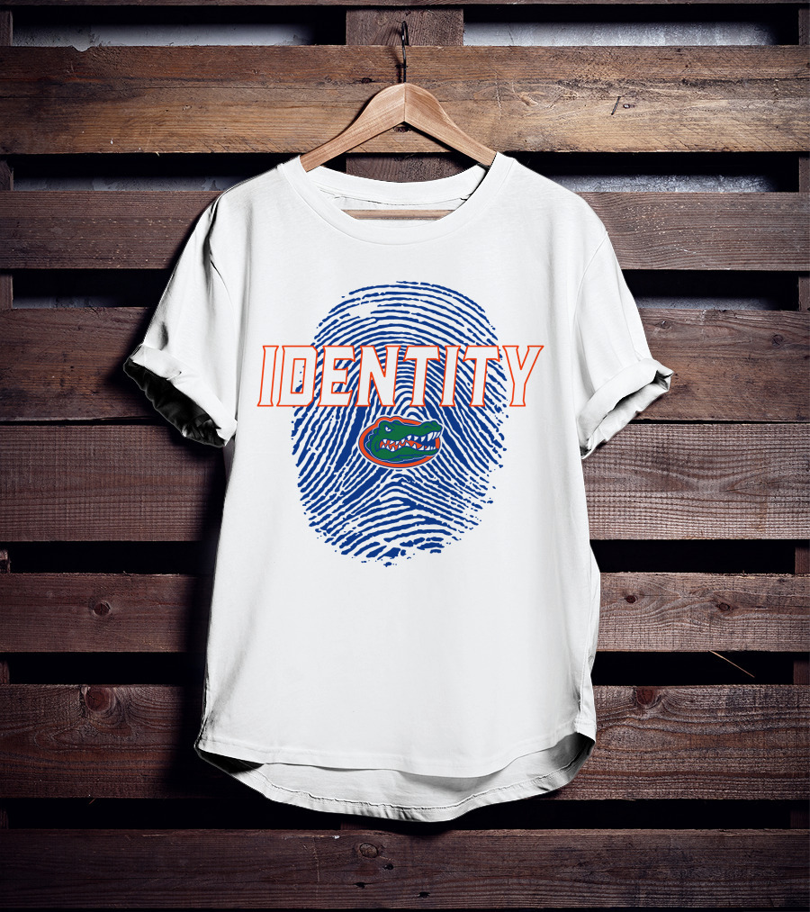 Identity Florida Gators Football Fingerprint Logo Jumpman T-Shirt
