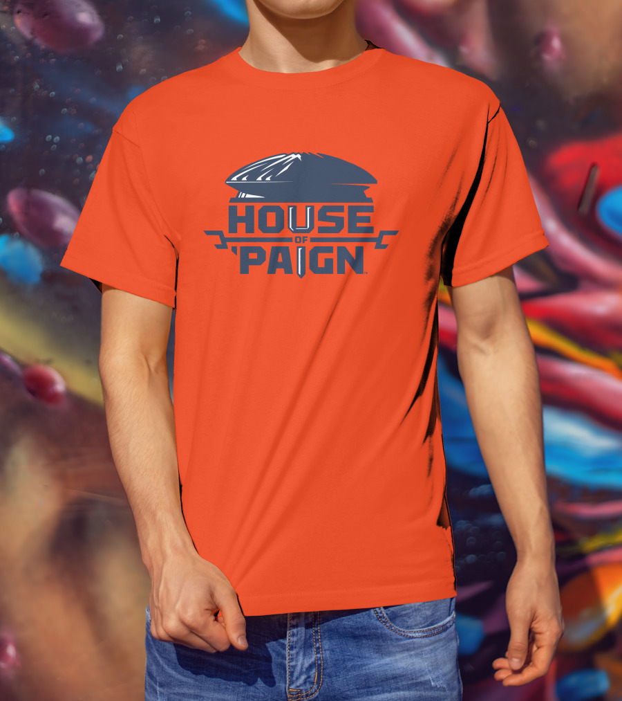 House Of 'Paign TBT University Of Illinois Basketball Helmet T-Shirt