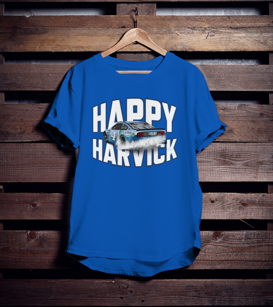 Happy Harvick Busch Racing Car Number 4 T-Shirt