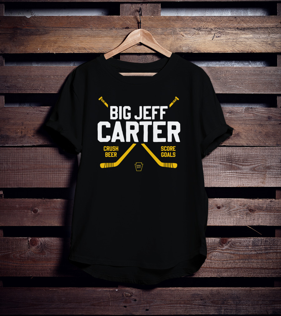 Steel City Big Jeff Carter Crush Beer Score Goals T-Shirt