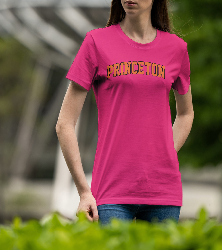 Fairly Odder Princeton Pink Arch Text T-Shirt