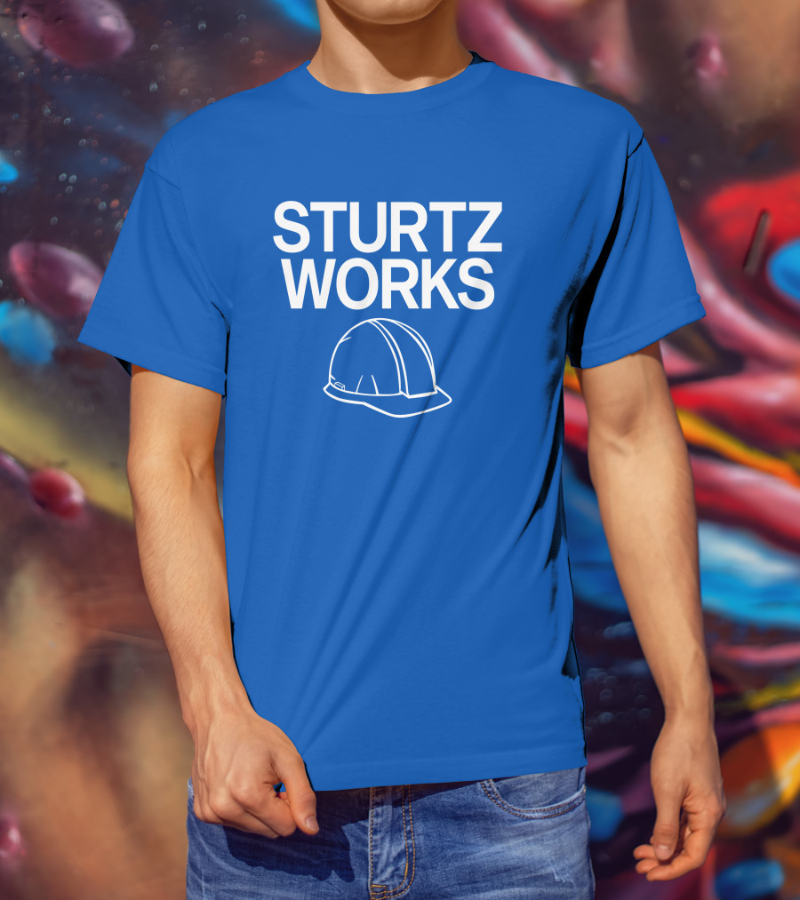 STURTZ WORKS Construction Hard Hat Raygunsite Store T-Shirt