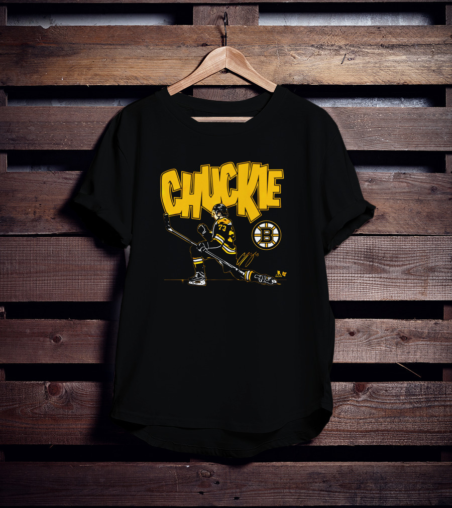 Chuckie Charlie McAvoy Boston Hockey 73 Bruins T-Shirt