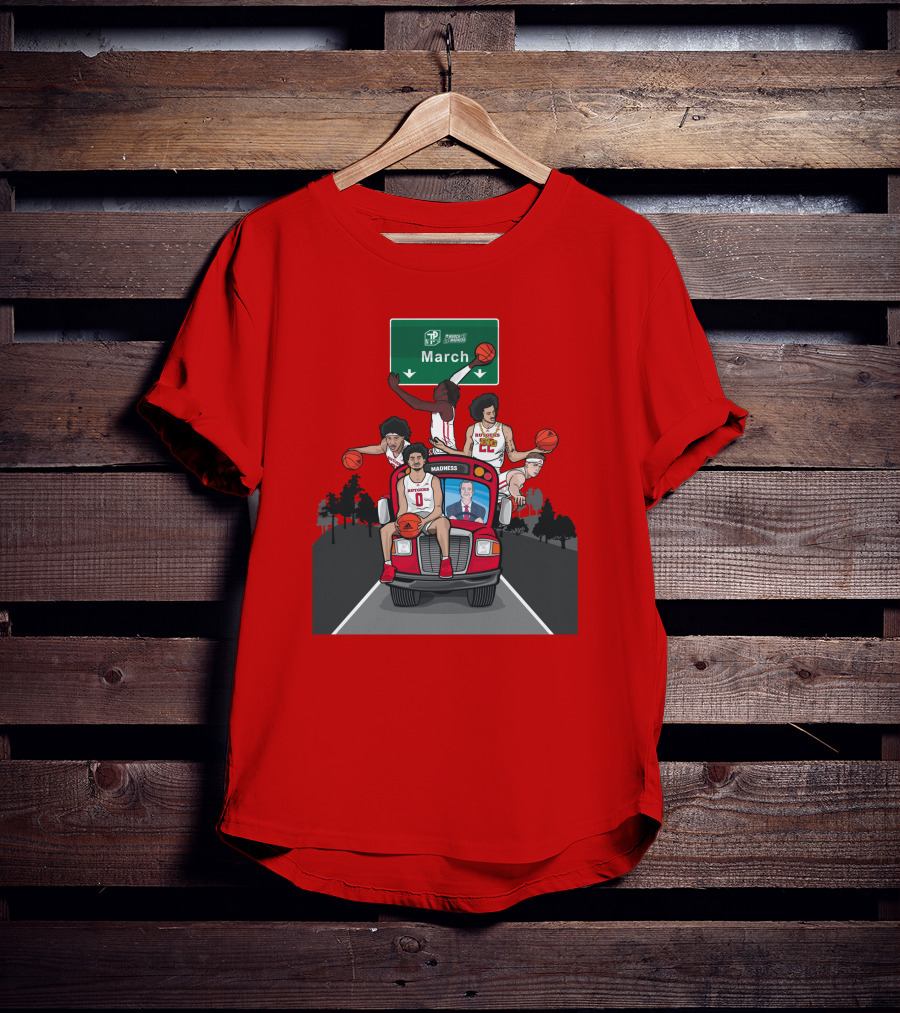 Coach Pikiell The Scarlet Knights Basketball Road To March Madness T-Shirt