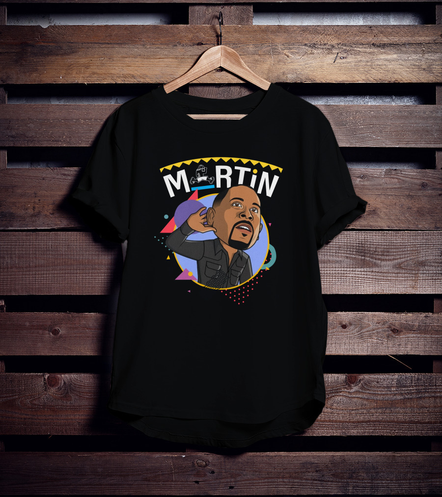 Martin Lawrence Merch Martin Cartoon Iconic T-Shirt