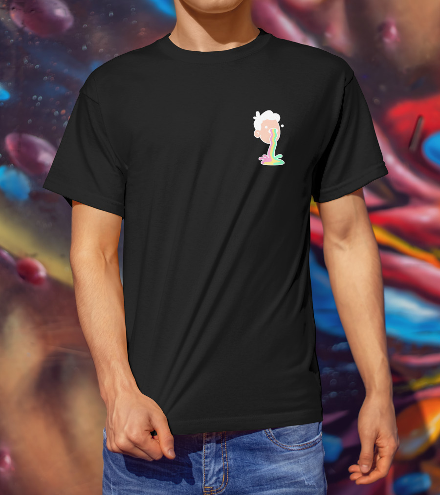 Doodles Merch Mascot Rainbow Vomit T-Shirt