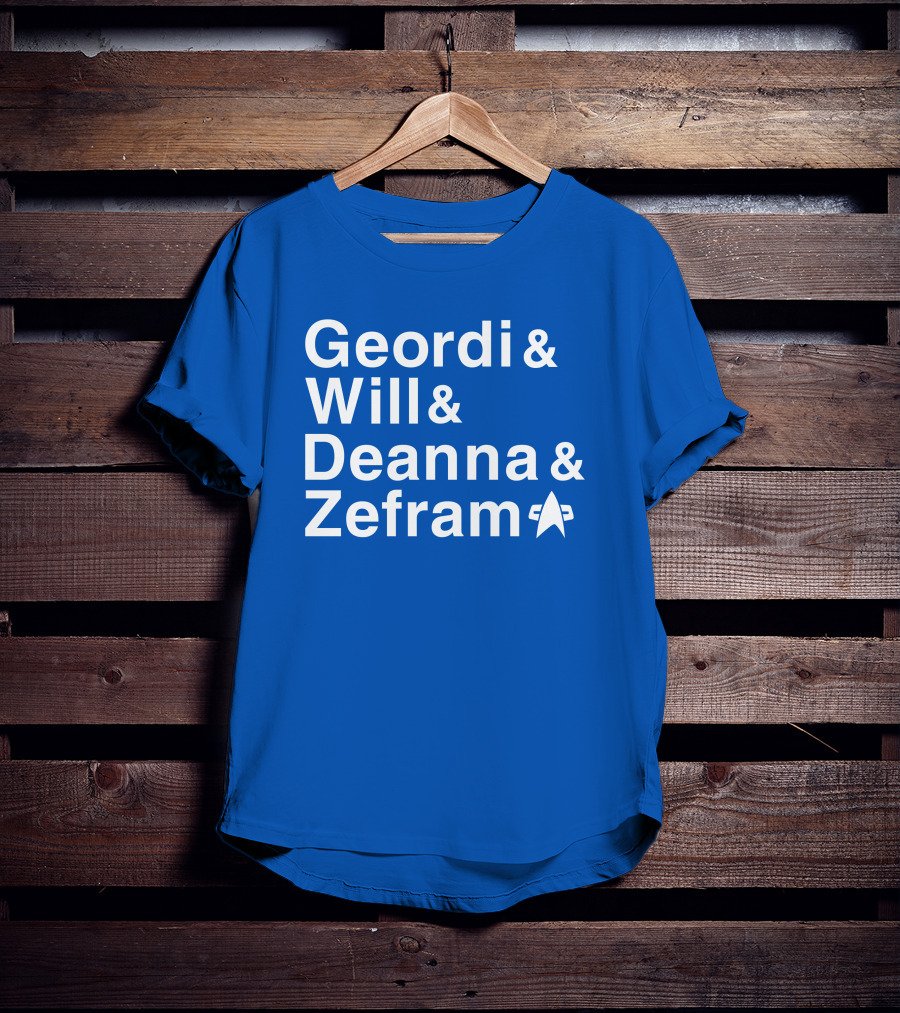 Geordi And Will And Deanna And Zefram Star Trek T-Shirt
