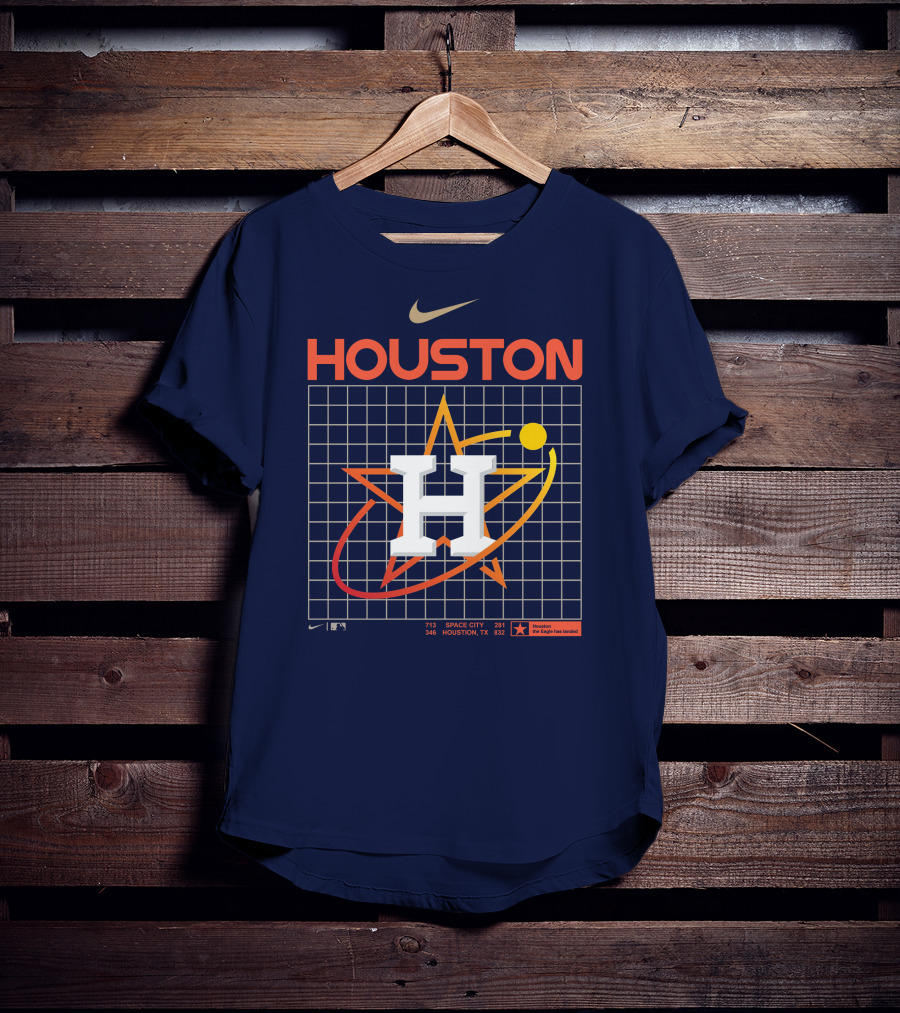 HOUSTON Astros Space City Houston TX MLB The Eagle Has Landed T-Shirt