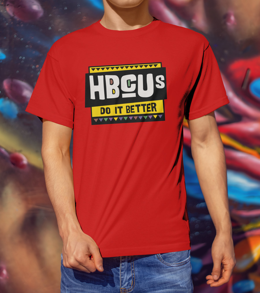 Hbcus Do It Better African Pattern Style T-Shirt