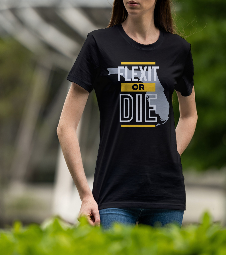 Flexit Or Die Florida Map Libertylockpod T-Shirt
