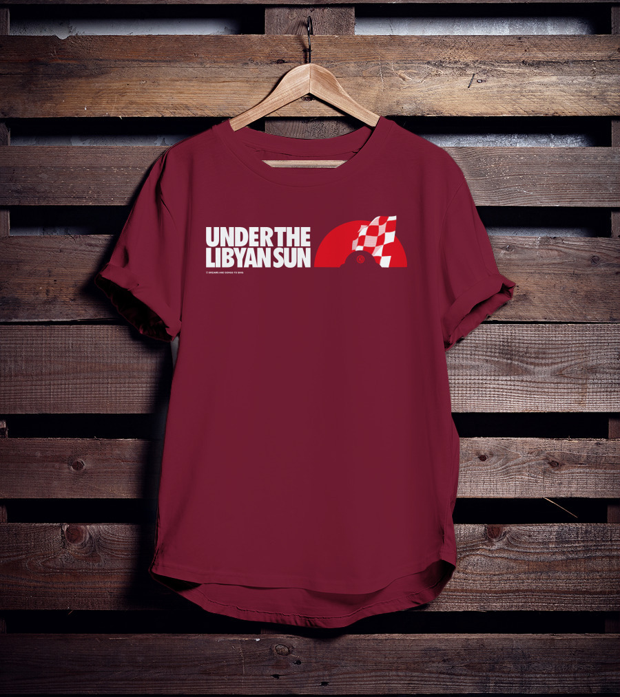 Ste Hoare Under The Libyan Sun Racing Checkered Flag T-Shirt