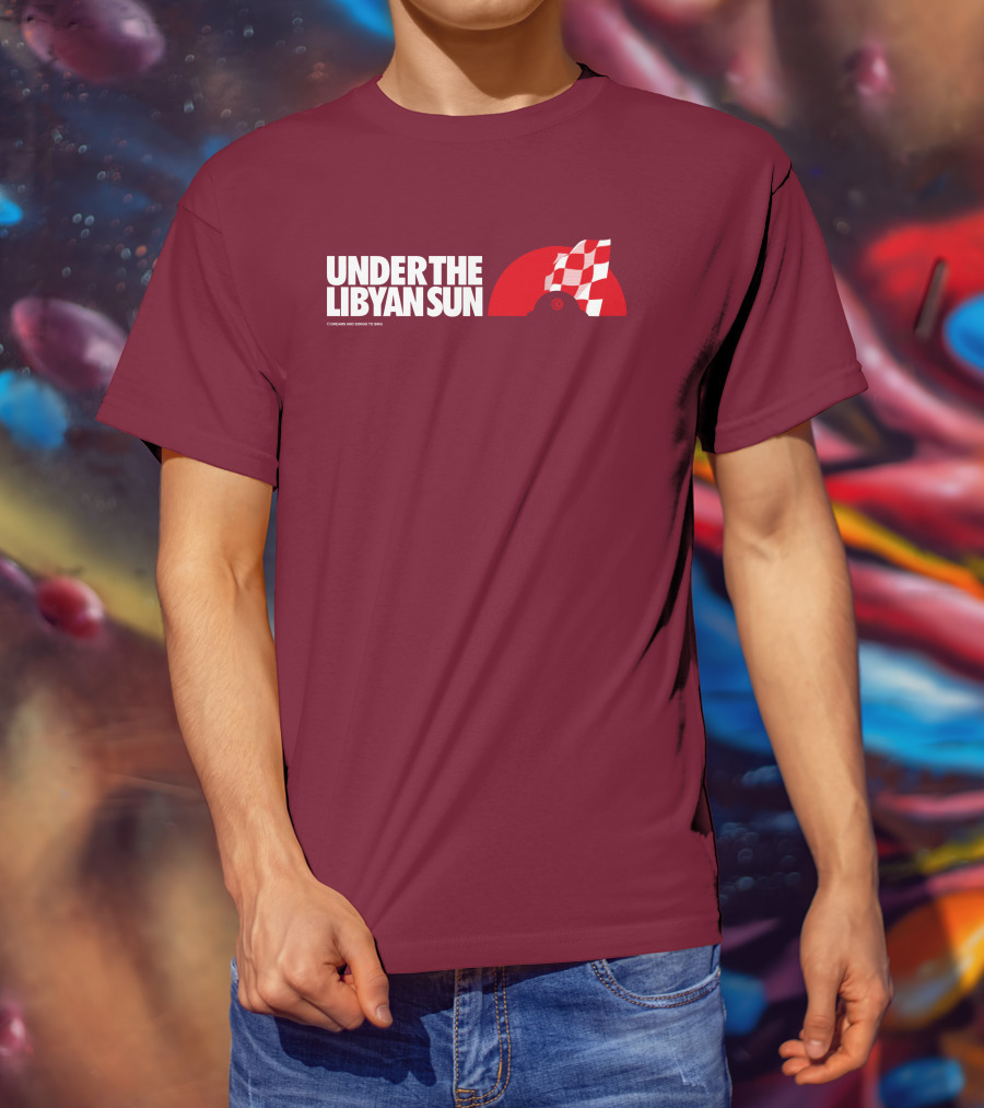 Ste Hoare Under The Libyan Sun Racing Checkered Flag T-Shirt
