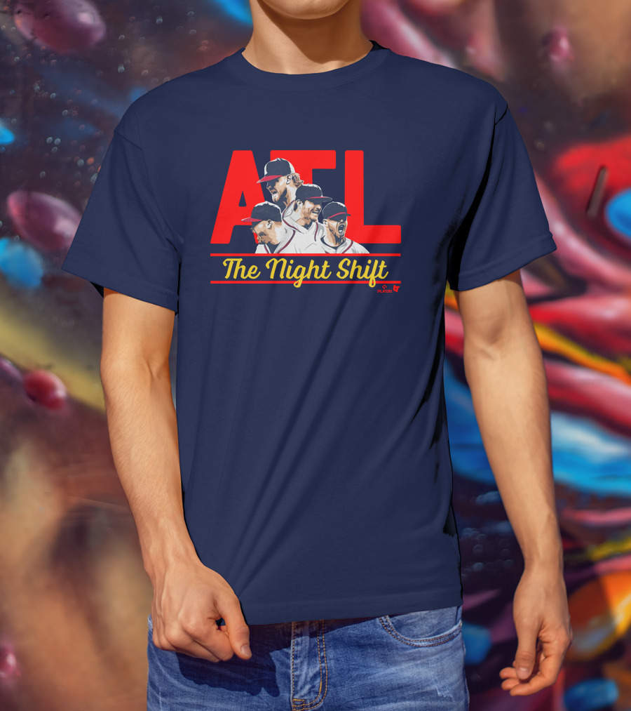 Breakingt Merch Atlanta The Night Shift Mlbpa Licensed ATL Players T-Shirt