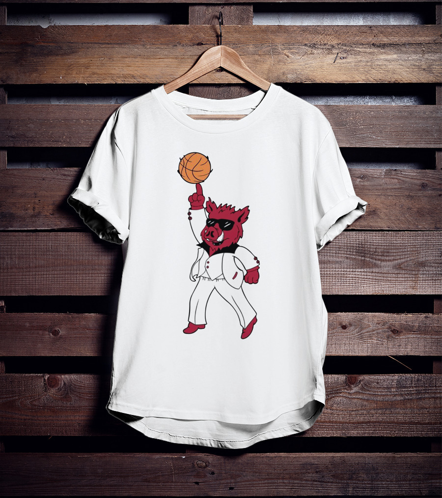 Merch Dancing Hog Basketball Arkansas T-Shirt