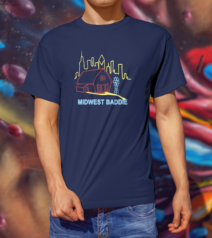 Midwest Baddie Barn Skyline T-Shirt