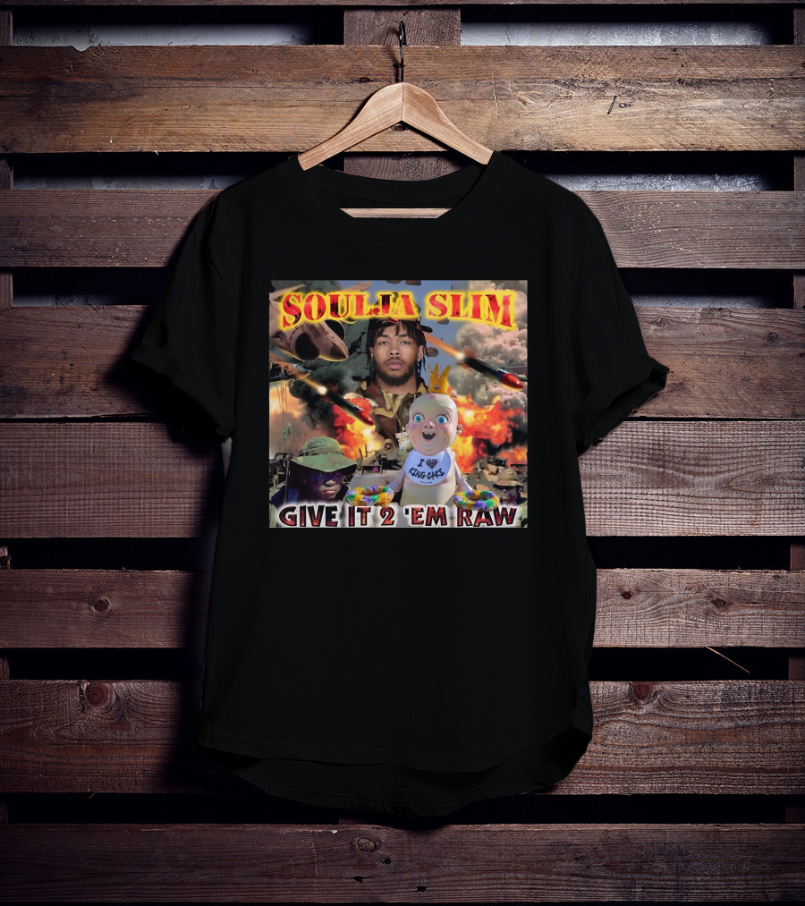 Soulja Slim Give It 2 'Em Raw Brandon Ingram King Cakes Baby Explosion T-Shirt