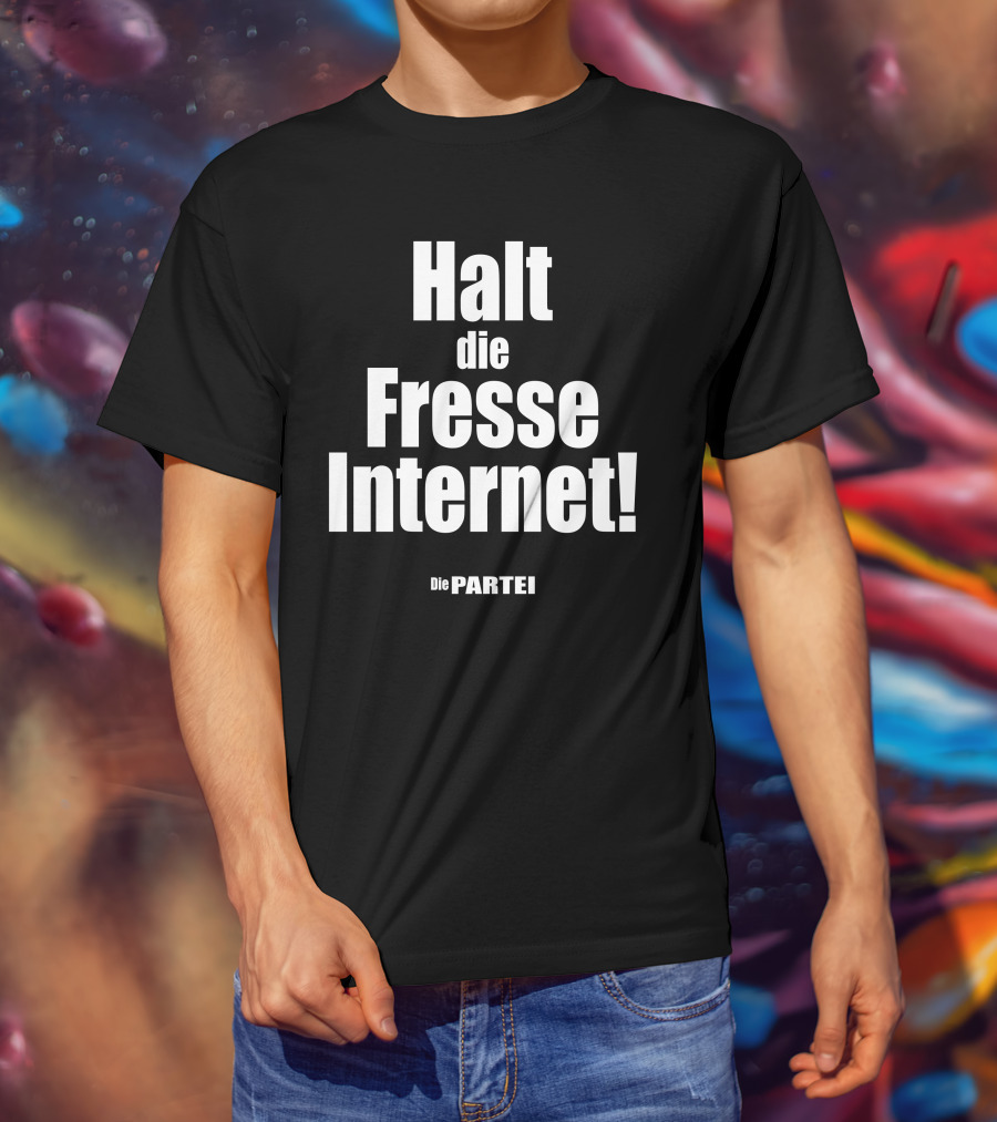 Halt Die Fresse Internet Die Partei Martin Sonneborn T-Shirt