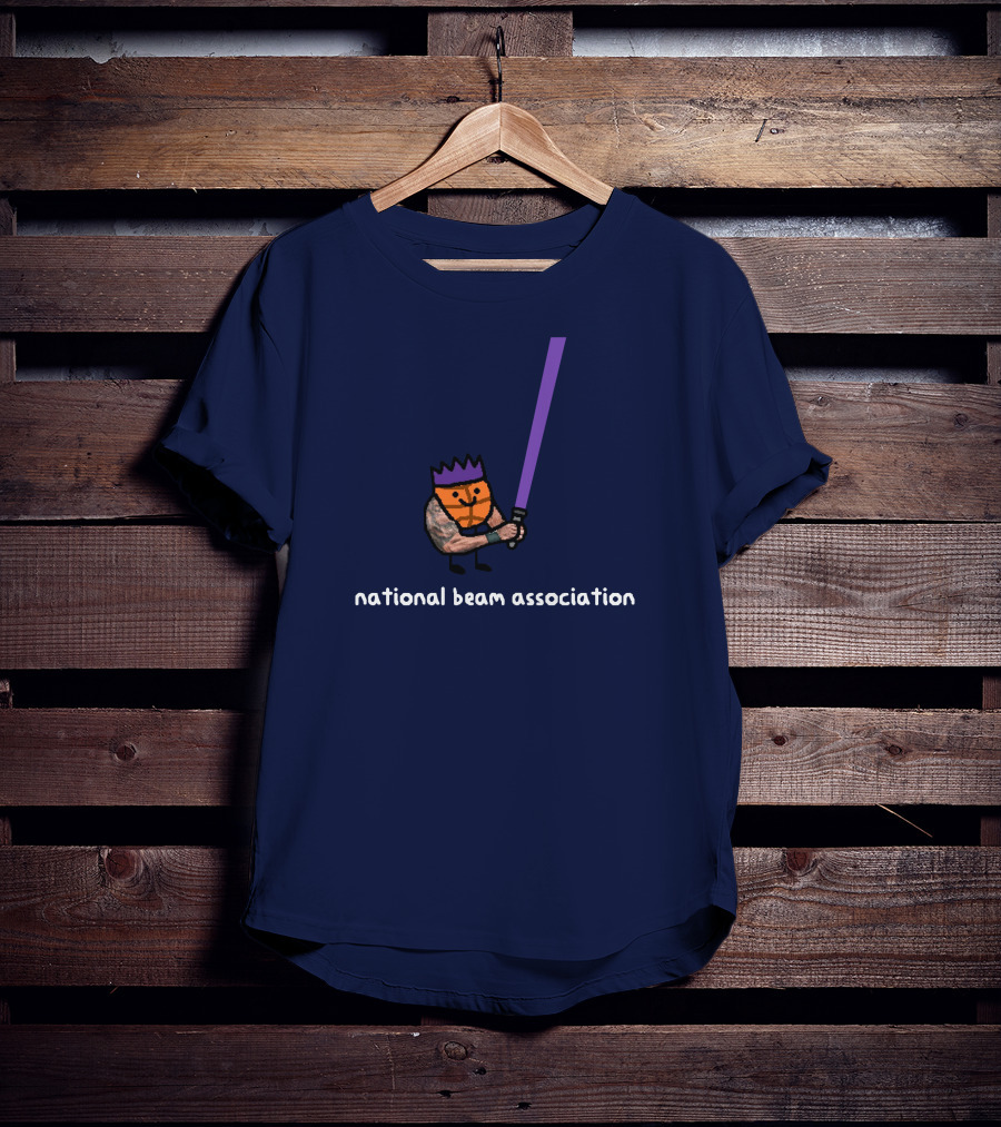 National Beam Association Basketball Warrior With Purple Beam T-Shirt