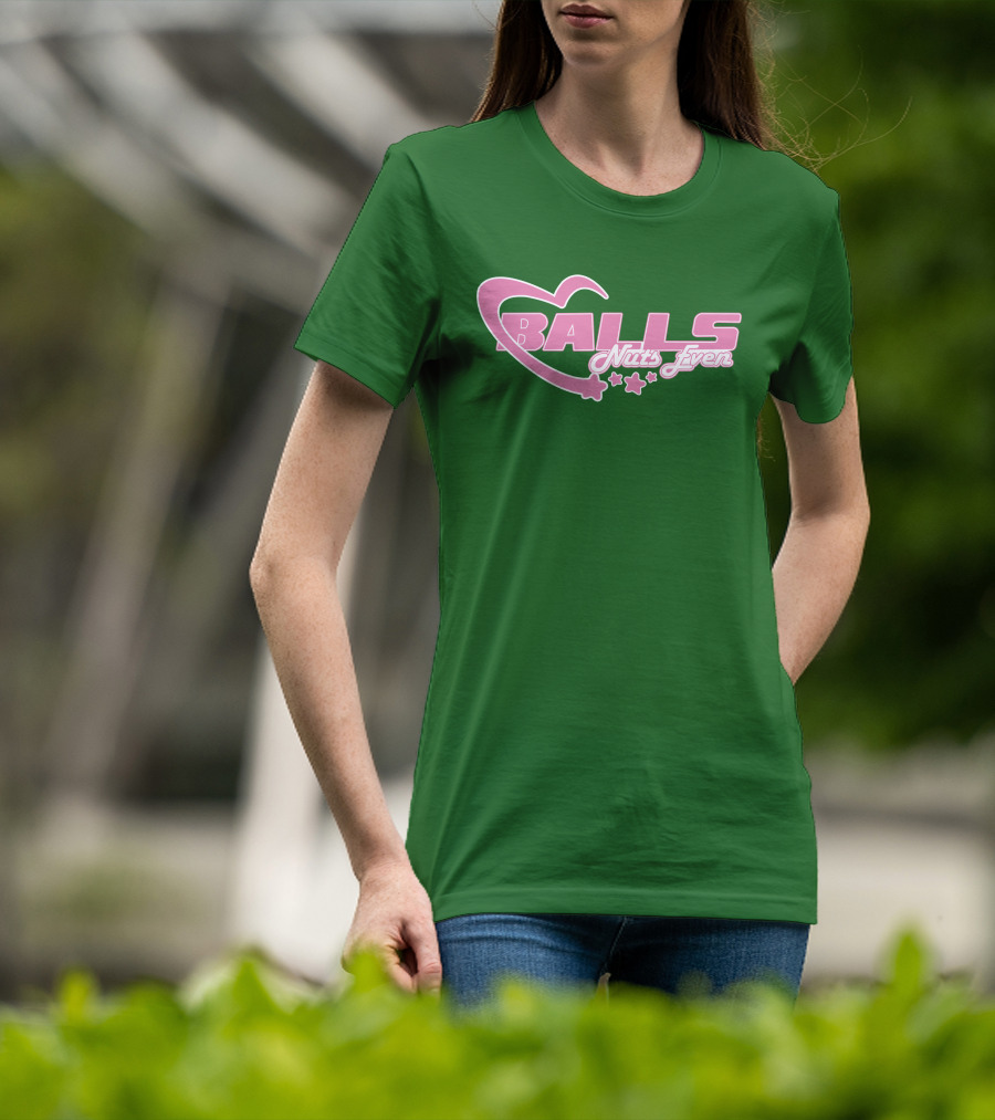Balls Nuts Even Lucca International Pink Stars T-Shirt