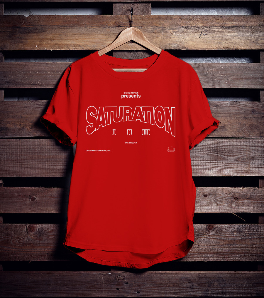 BROCKHAMPTON Presents SATURATION I II III The Trilogy Question Everything, Inc T-Shirt