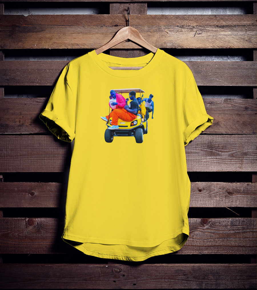 Brckhmptn Merch Brockhampton Star Blue People Yellow Golf Cart T-Shirt