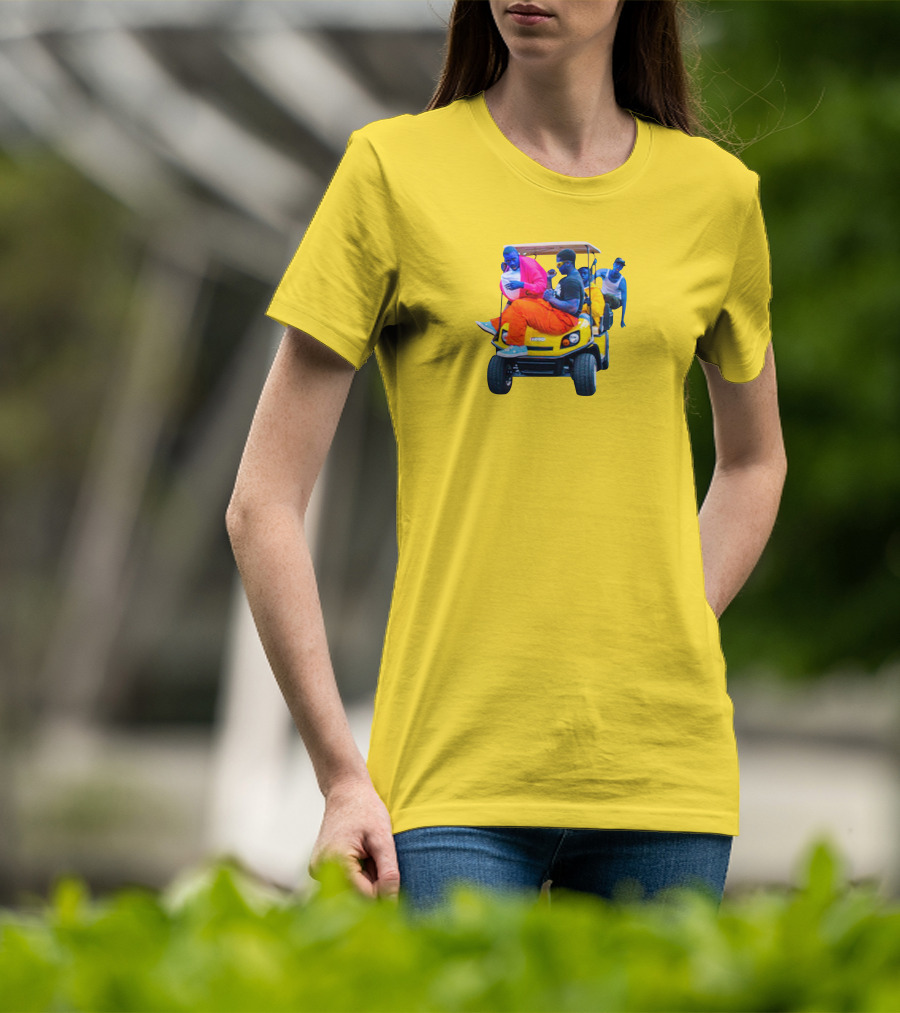 Brckhmptn Merch Brockhampton Star Blue People Yellow Golf Cart T-Shirt