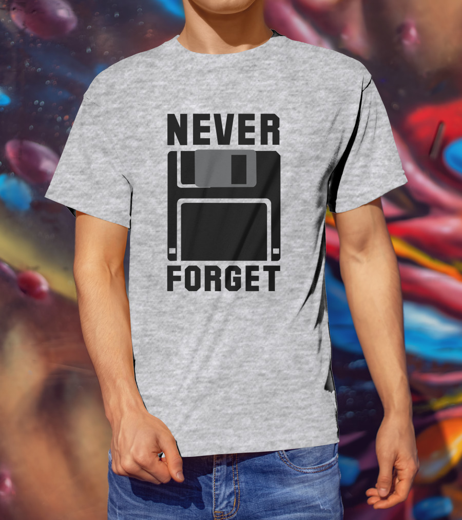 Jack Forge Never Forget Floppy Disk T-Shirt