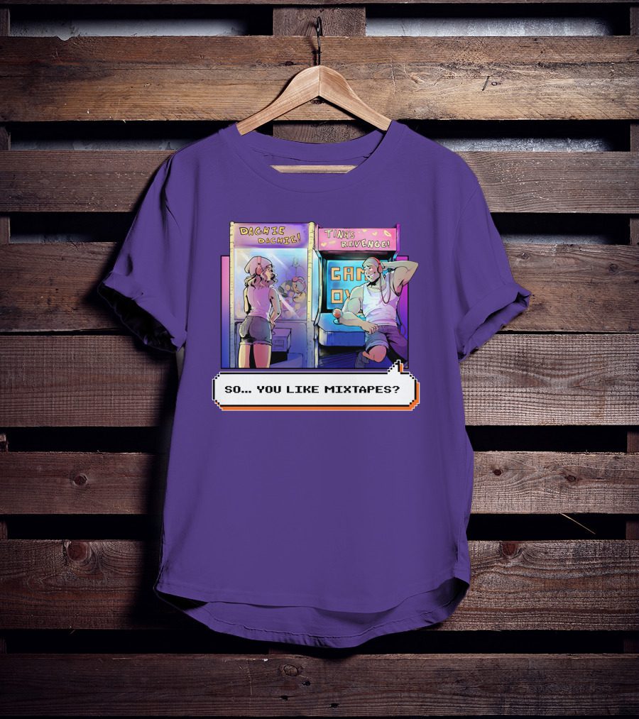 Dashiexp Arcade Dachie Game Over Tina's Revenge So You Like Mixtapes T-Shirt