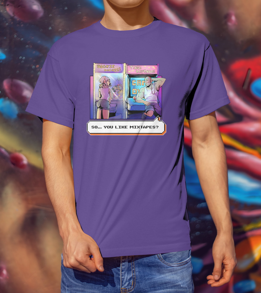 Dashiexp Arcade Dachie Game Over Tina's Revenge So You Like Mixtapes T-Shirt