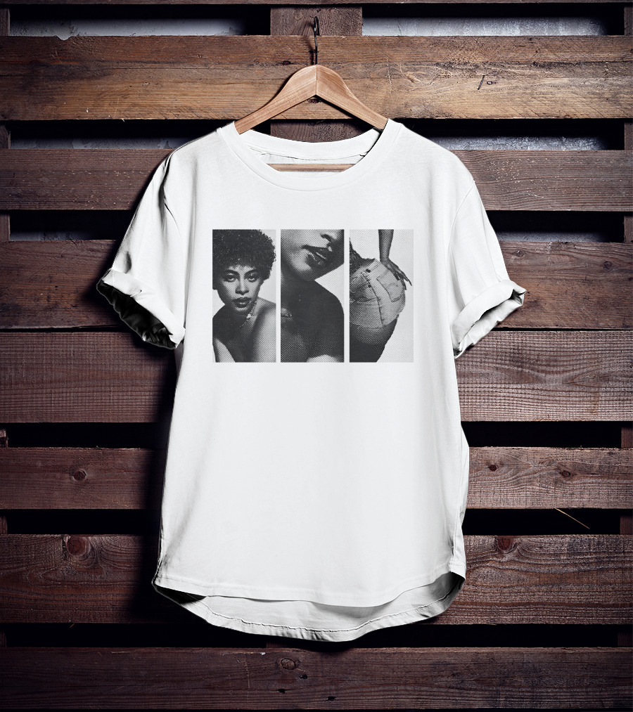 Ice Spices Shop Black And White Photo Triptych T-Shirt