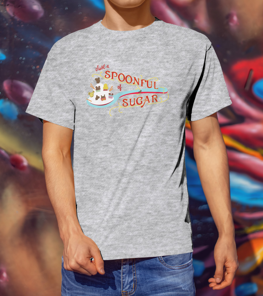 Just A Spoonful Of Sugar Disney Mary Poppins Style Icons T-Shirt
